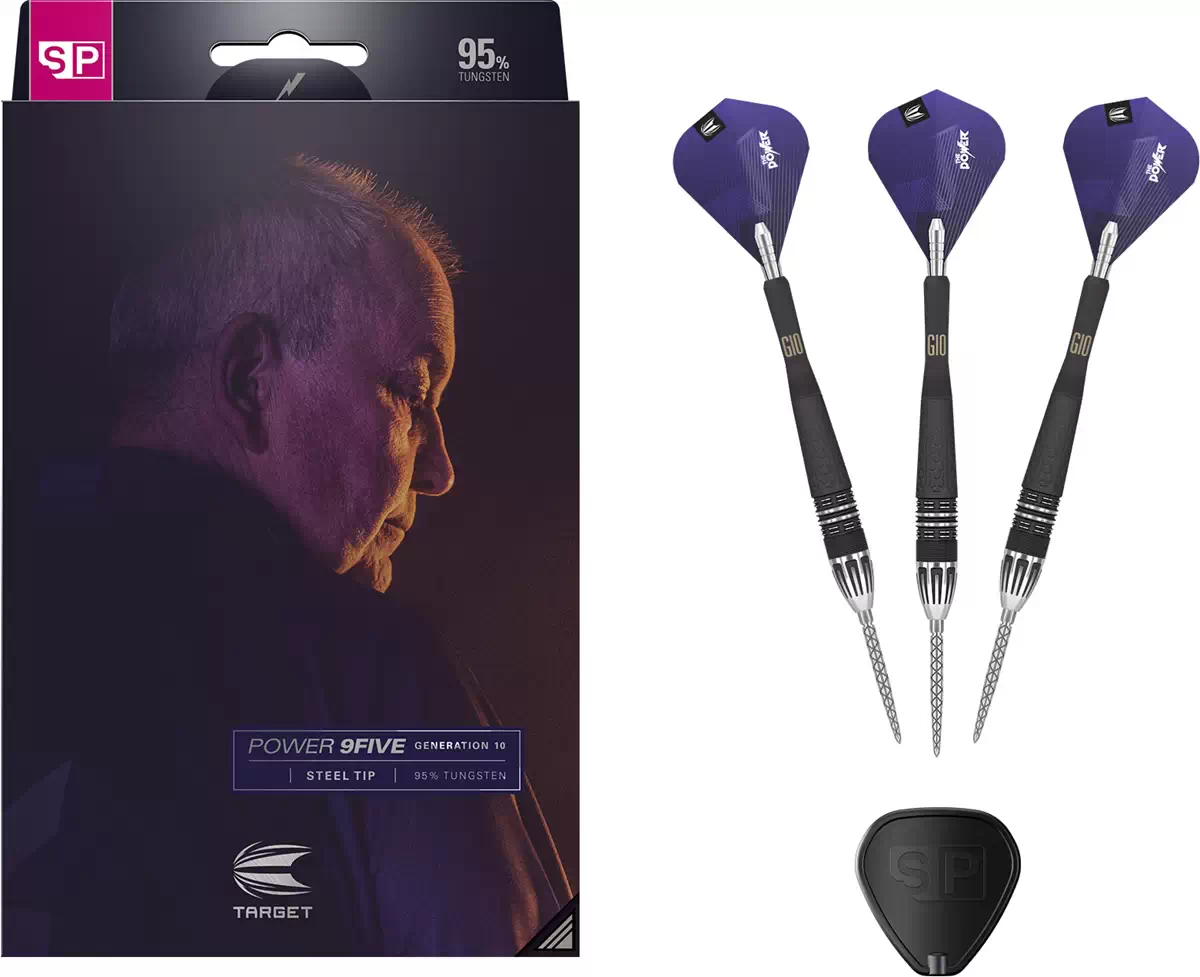Target Darts Power 9Five G10 95% Tungsten Soft Tip Darts 18